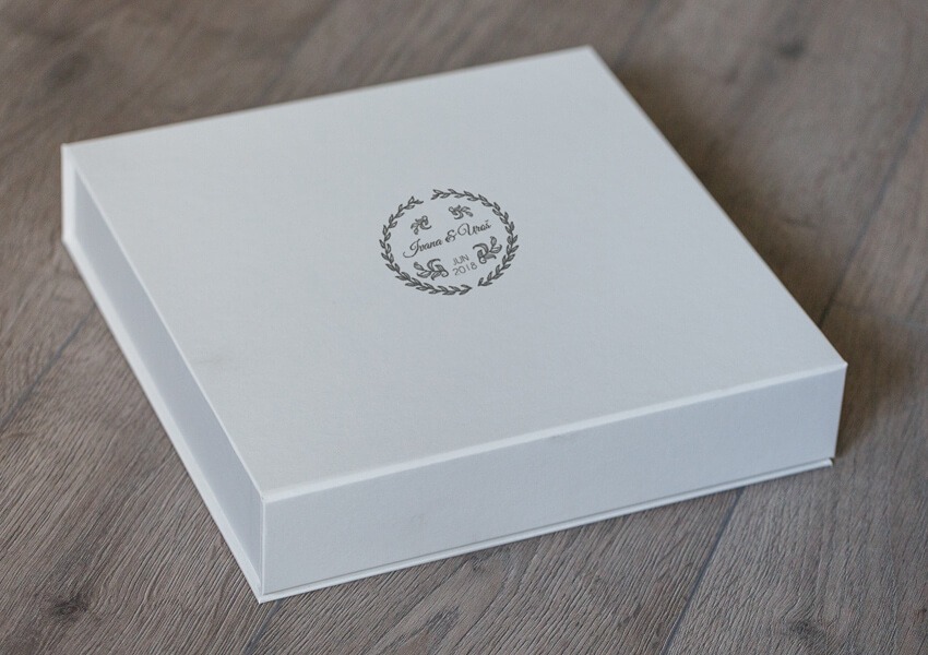 Classic Box 20x20 White + UV Print